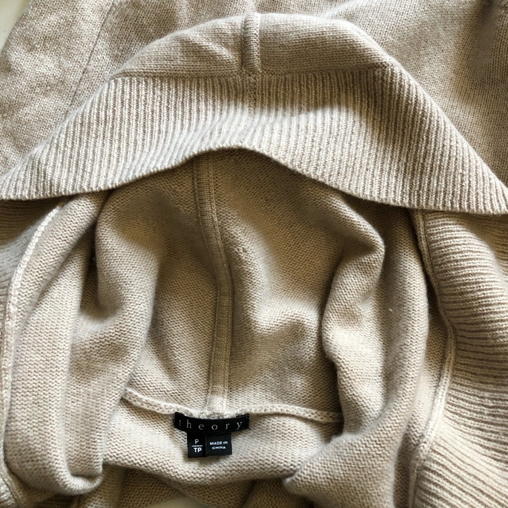 Theory hooded cashmere coat